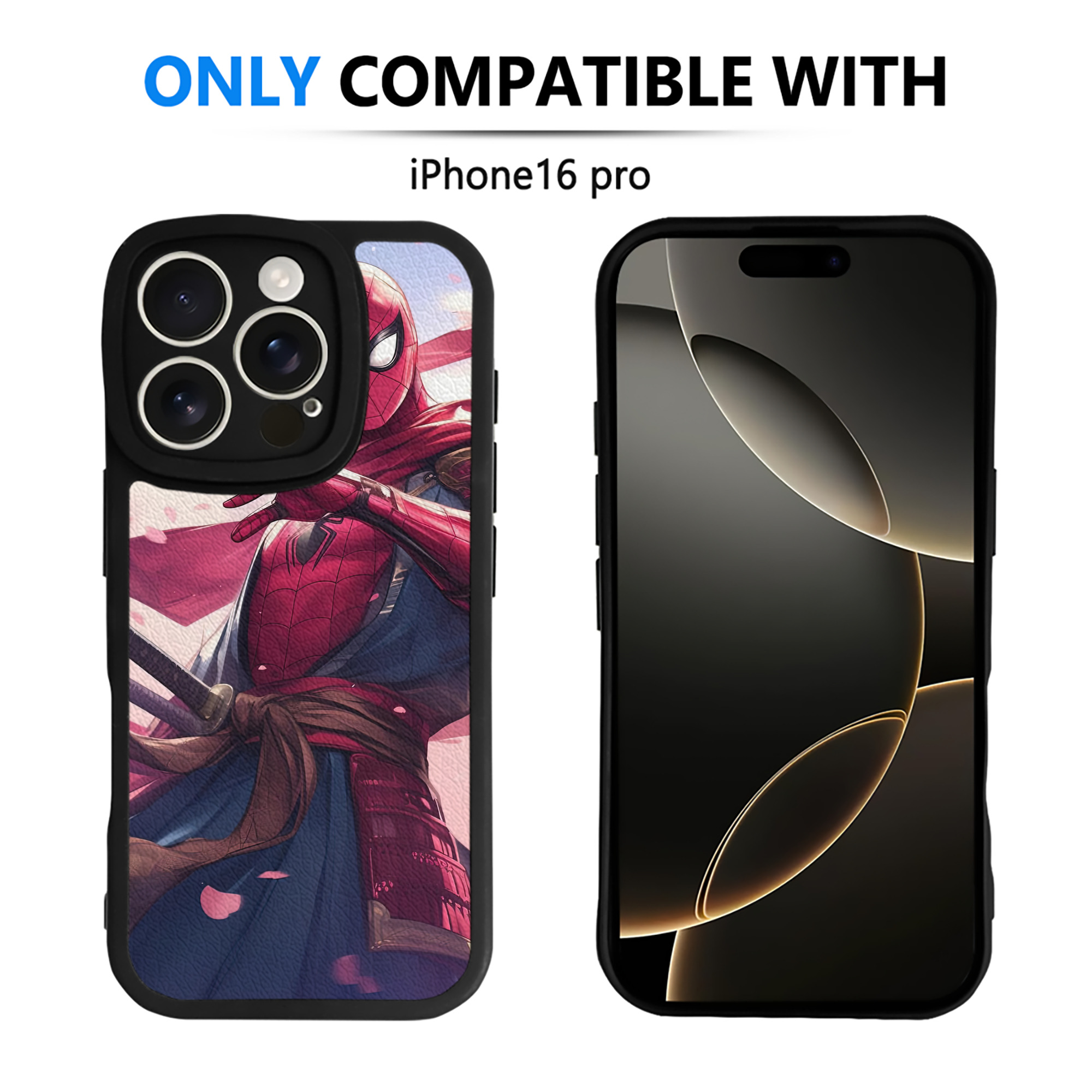 Spider Man スパイダーマン 【iPhone 16シリーズ対応】シリコンスマホケース（レザー調） 材質：シリコン